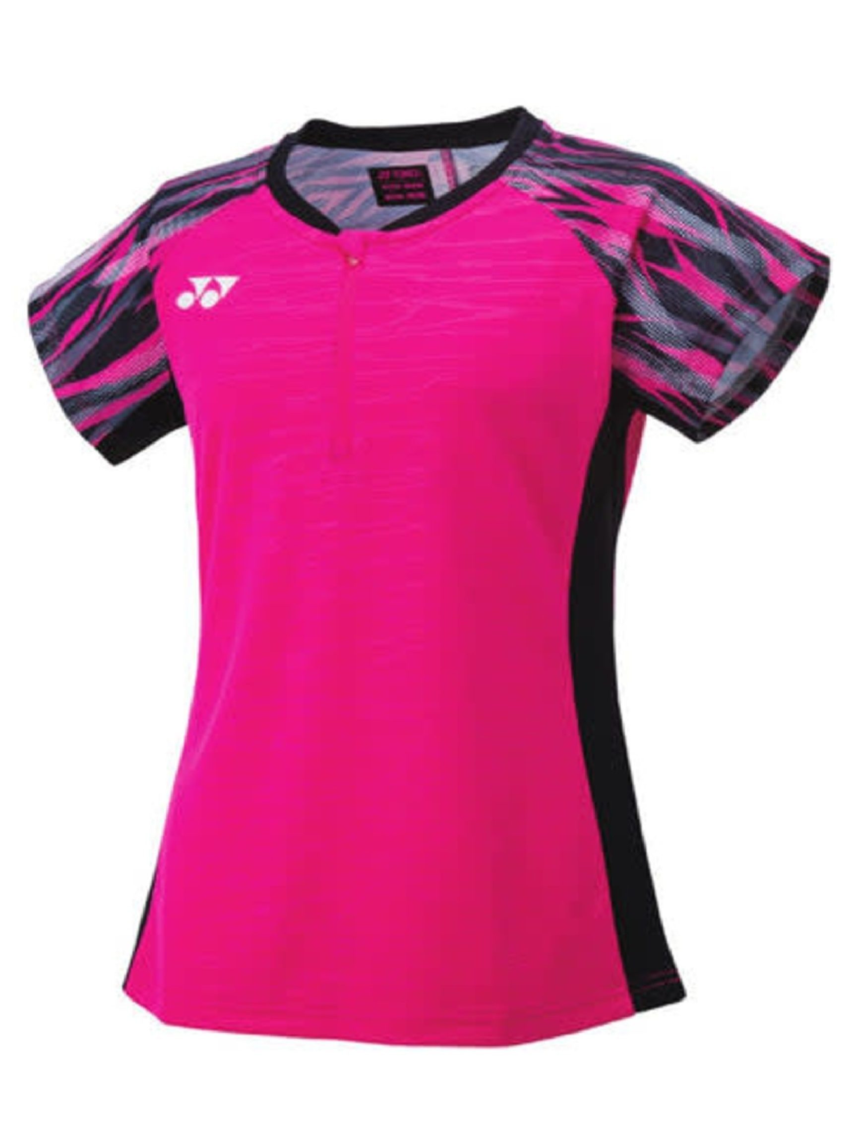 Yonex Women S Badminton Shirt Pink Black Ex Euro S