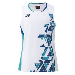 YONEX - WOMEN'S SLEEVELESS TOP - WHITE - 16571EX - Euro L