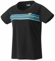 YONEX - WOMEN'S CREW NECK SHIRT - BLACK - YW0022EX - Euro L