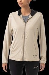 YONEX - WOMEN'S WARM-UP TRACKSUIT JACKET - BEIGE - 57058EX - Euro L