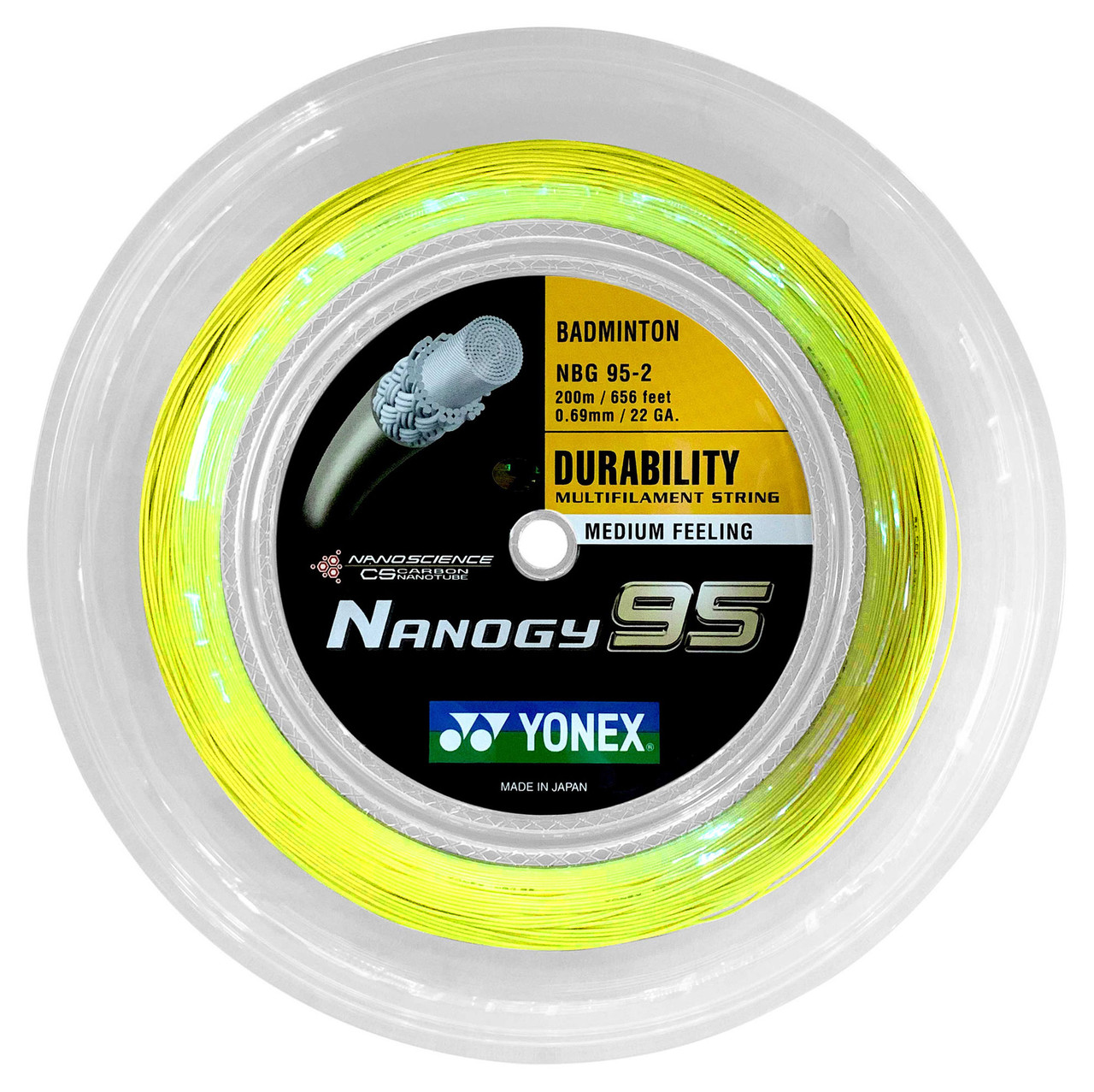 YONEX - NANOGY 95 - YELLOW - REEL