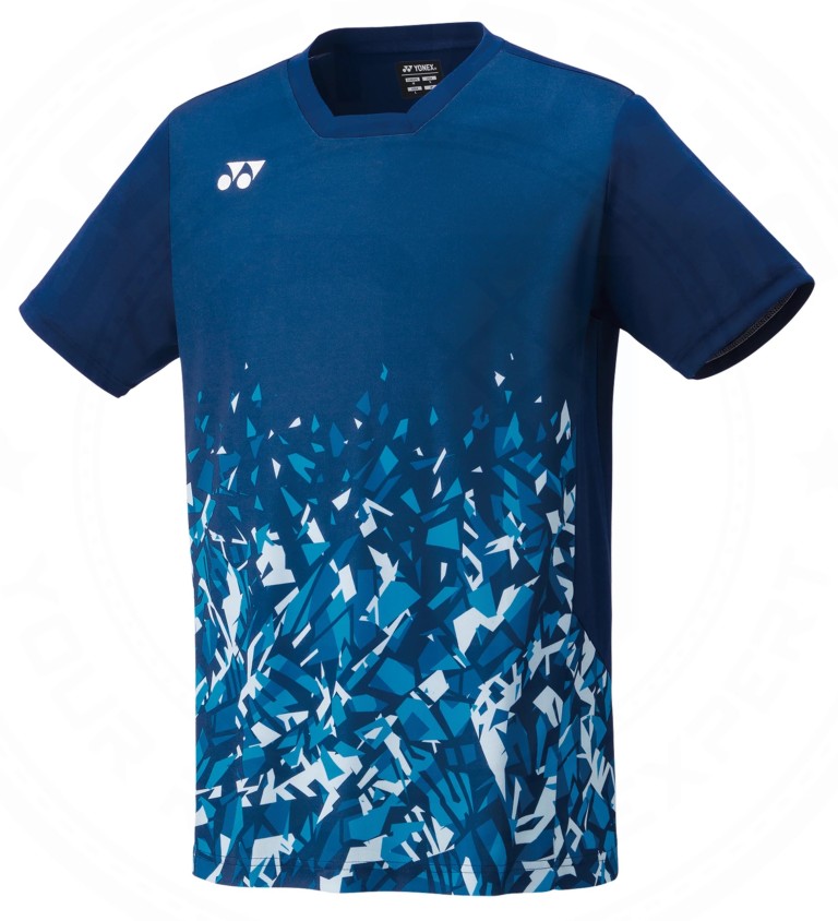 YONEX - 2023 JAPAN NATIONAL TEAM UNIFORM MEN'S CREW NECK SHIRT - MIDNIGHT -  10551EX - Euro L