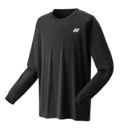 YONEX - UNISEX LONG SLEEVE T-SHIRT - BLACK - 16623EX - Euro L