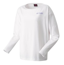 YONEX - WOMEN'S LONG SLEEVE T-SHIRT - WHITE - 16627EX - Euro L