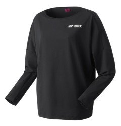 YONEX - WOMEN'S LONG SLEEVE T-SHIRT - BLACK - 16627EX - Euro L