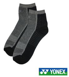 YONEX - TruDRY SOCKS - GREY / BLACK - SSSB-120101CM-S