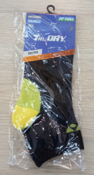 YONEX - TruDRY SOCKS - BLACK / YELLOW - SSSB-100105CM-S