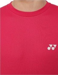 YONEX - UNISEX LONG SLEEVE SHIRT - RUBY - LT2025EX - Men's Euro L / Women's Euro M