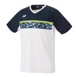 YONEX - MEN'S CREW NECK SHIRT - 10440EX WHITE/NAVY - Euro M